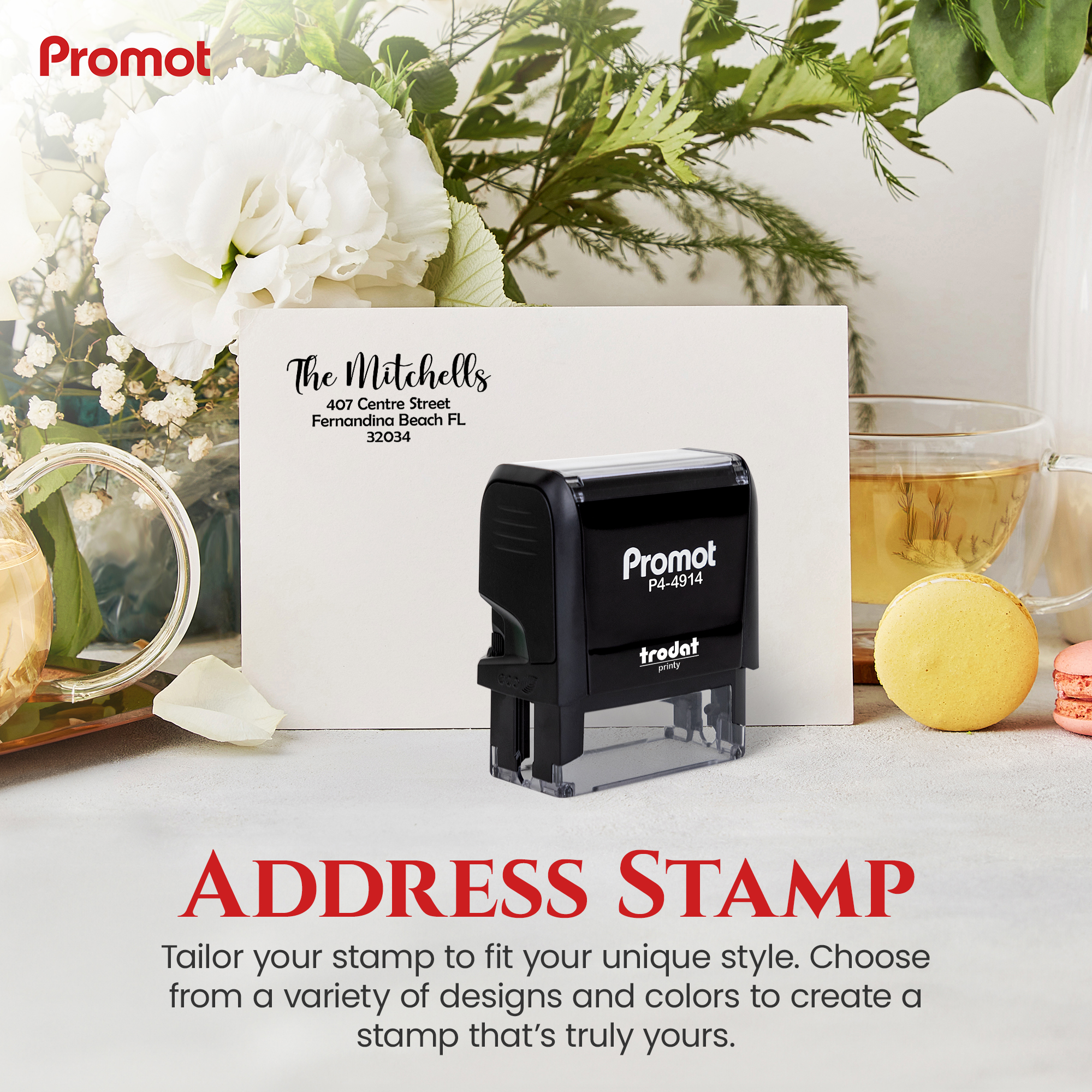 Address Stamp D10 (Extra Large) 4-Line hover
